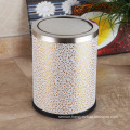 Stainless Steel Cloud Design 12L Push Dustbin (F-12LD)